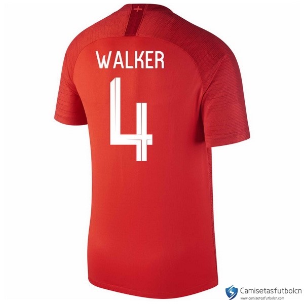 Camiseta Seleccion Inglaterra Segunda equipo Walker 2018 Rojo